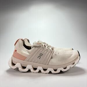 On Cloudswift 3 Ivory Rose Lace Up Running Shoes 3WD104512 Women's Size 8